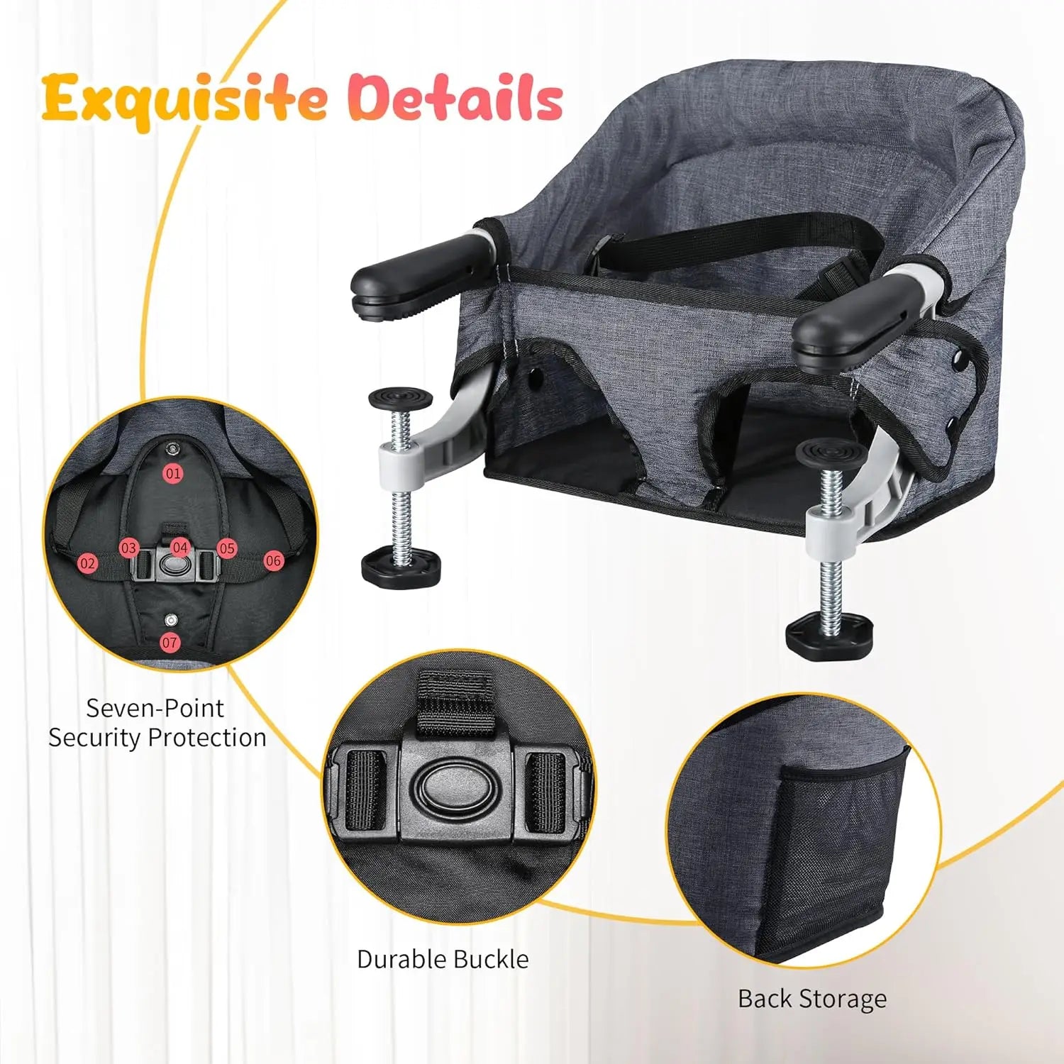 Portable High Chair Booster Seat