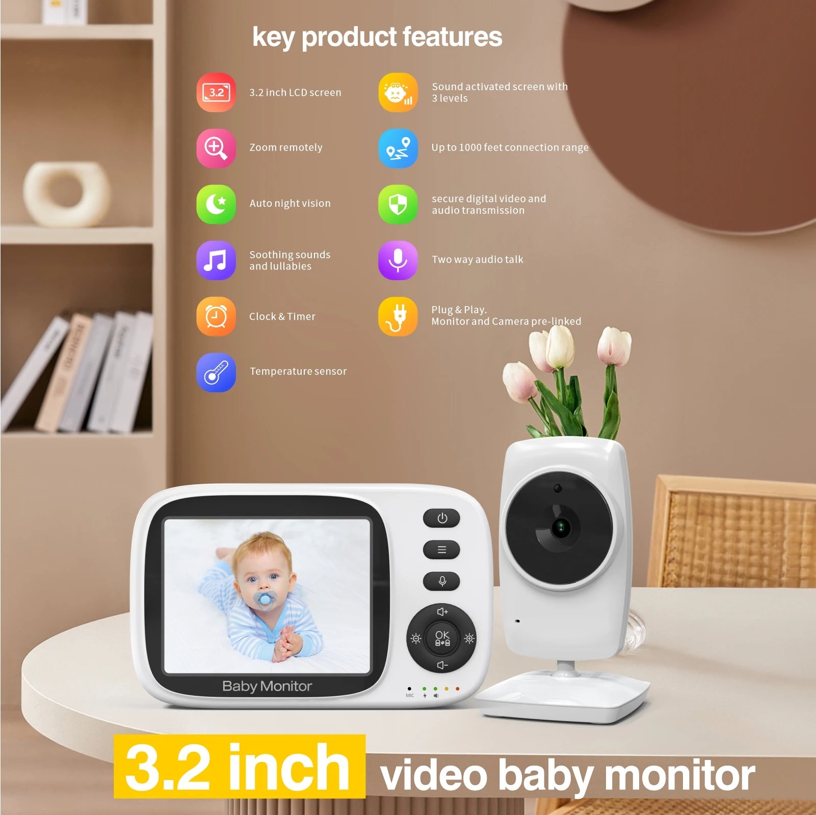 Video Baby Monitor 2.4G Wireless