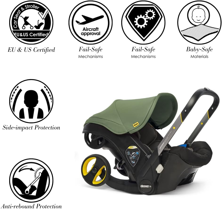 Plush Car Seat & Travel Stroller in One