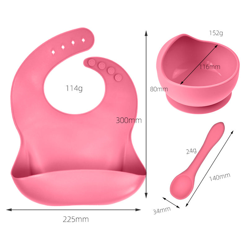 3 Piece Silicone Feeding Set