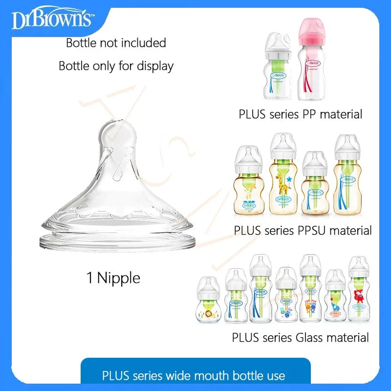 Dr. Brown's Wide Mouth Glass/PPSU Bottles