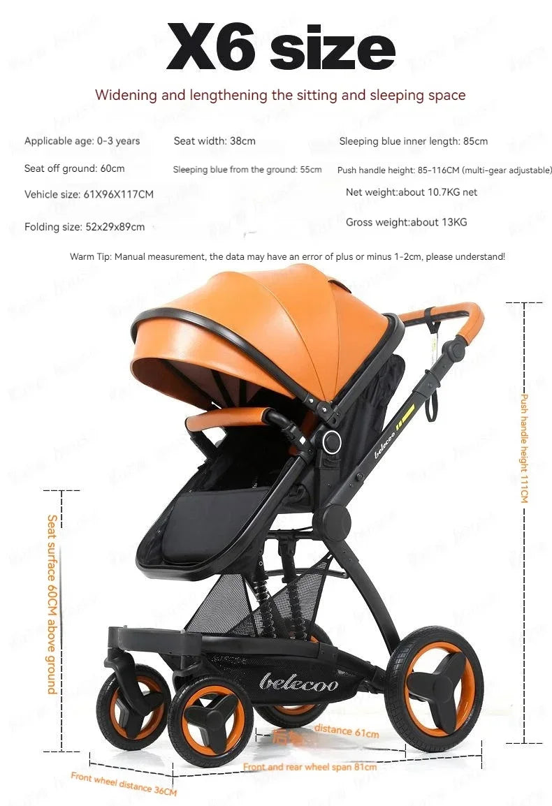 Belecoo 3-in-1 Baby Stroller