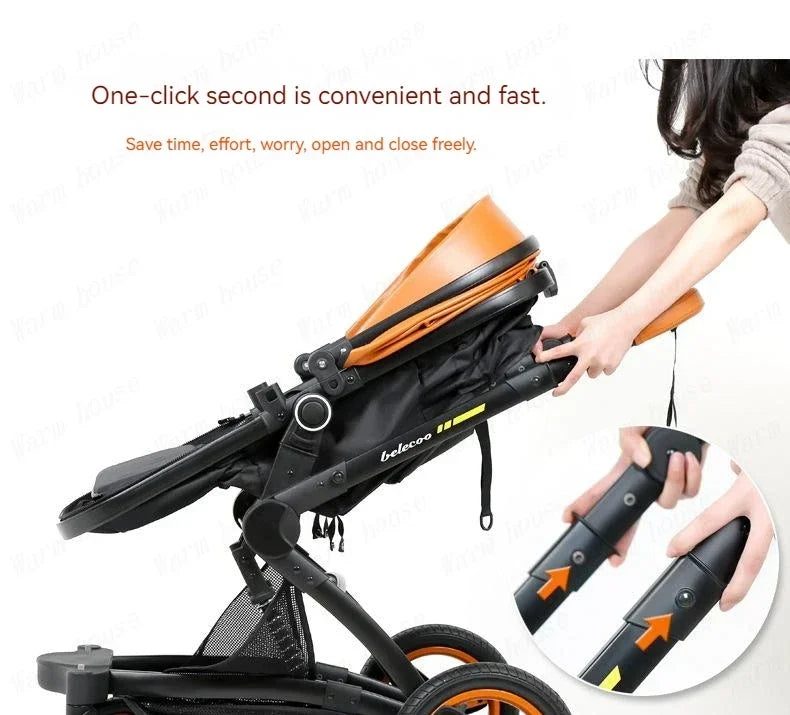 Belecoo 3-in-1 Baby Stroller