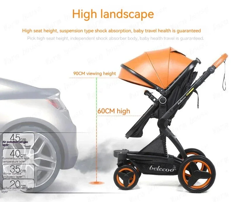 Belecoo 3-in-1 Baby Stroller