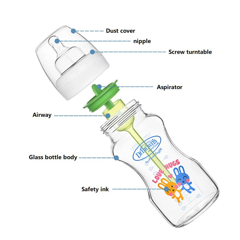 Dr. Brown's Wide Mouth Glass/PPSU Bottles