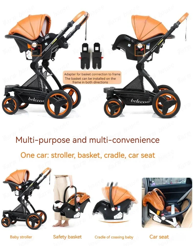 Belecoo 3-in-1 Baby Stroller