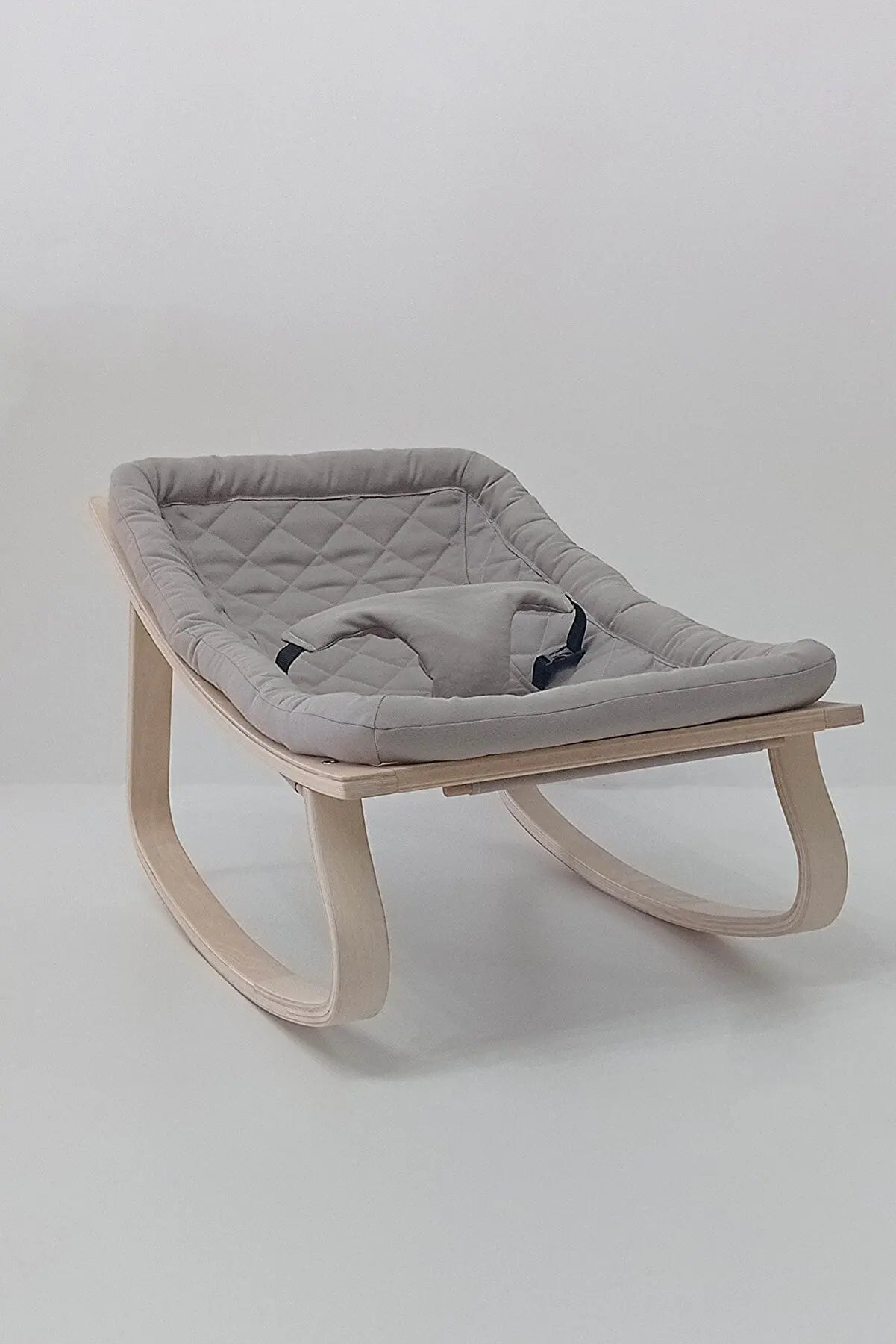 Natural Wooden Rocking Baby Sleeping Bed